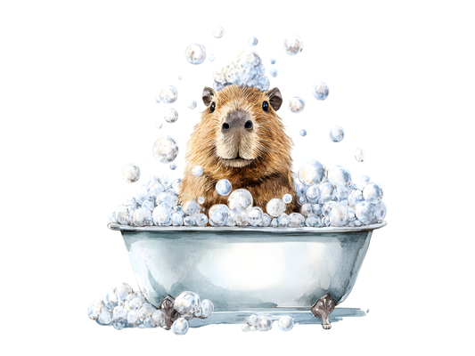 DIY Download Capybara Clipart PNG Bundle