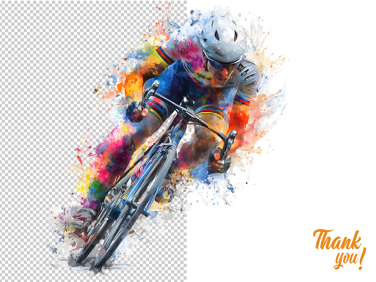 DIY Download Cycling Clipart PNG Bundle
