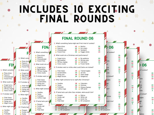 Christmas Feud Game: Family Holiday Party (Printable)