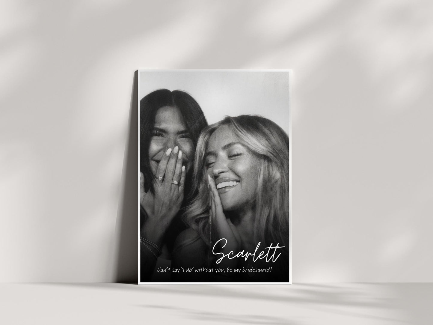 Photo Bridesmaid Proposal Card: Personalized Maid of Honor (Canva Template)