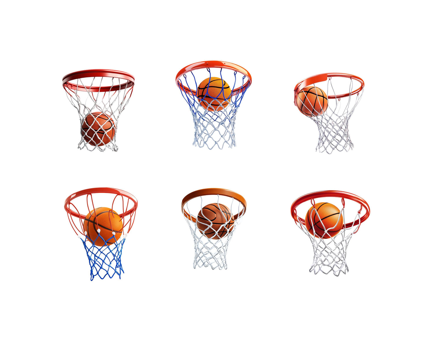 Watercolor Basketball Clipart Bundle png, Basketball Hoop Clipart Bundle, Basketball Hoop Clipart Set, Slam Dunk Basketball Net Clipart png