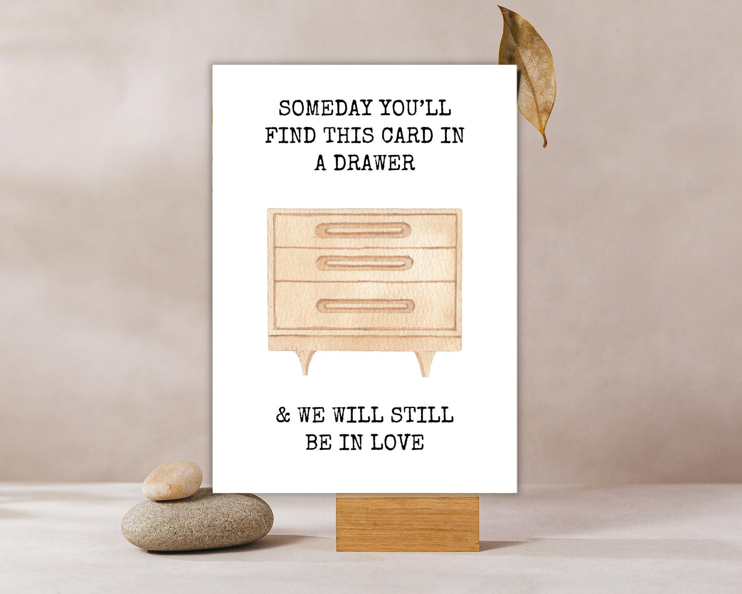 Romantic Love Note Card: Minimalist Keepsake (Digital Download