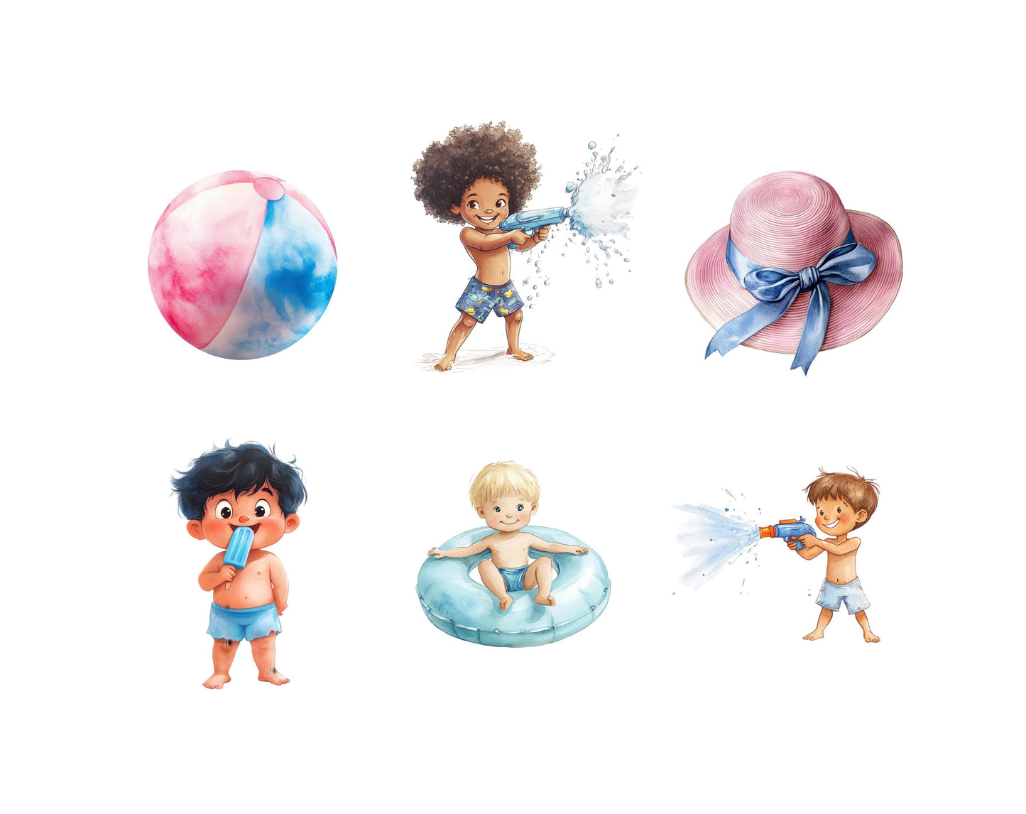 Pool Party Clipart Bundle, Pool Party Clipart png, Cute Pool Party Clipart, Summer Vibes Clipart png, Summer Clipart png