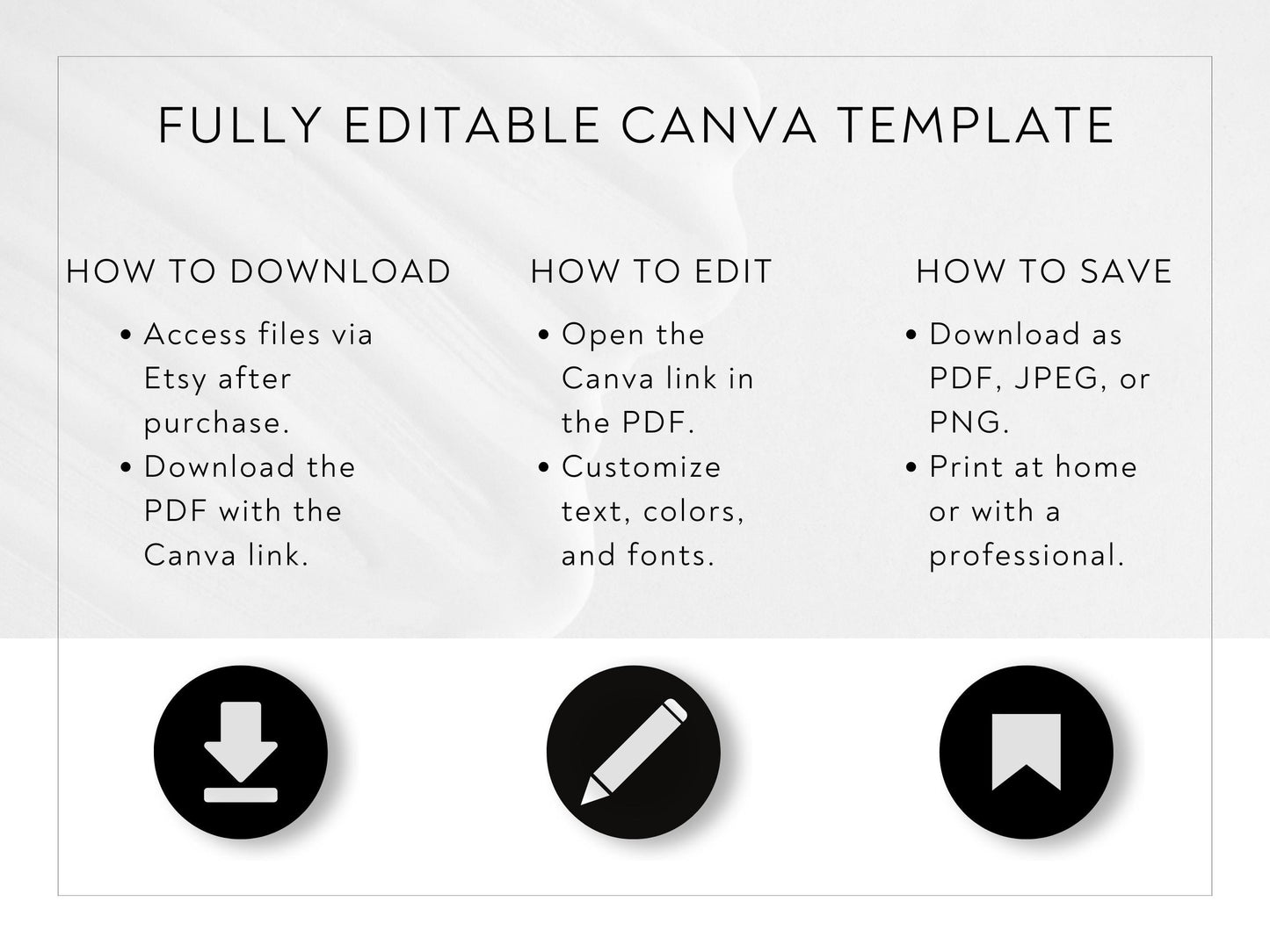 Minimalist Thank You Card Template: Editable Canva Design (3.5" x 2")