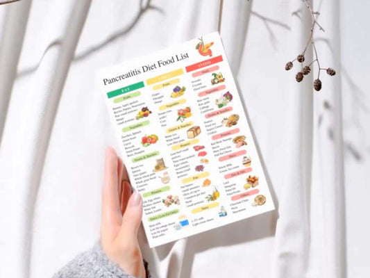 Pancreatitis Diet Food List Printable, Pancreatitis Grocery Chart, Low Fat Diet Food List, Gallbladder Food List, Digital Download