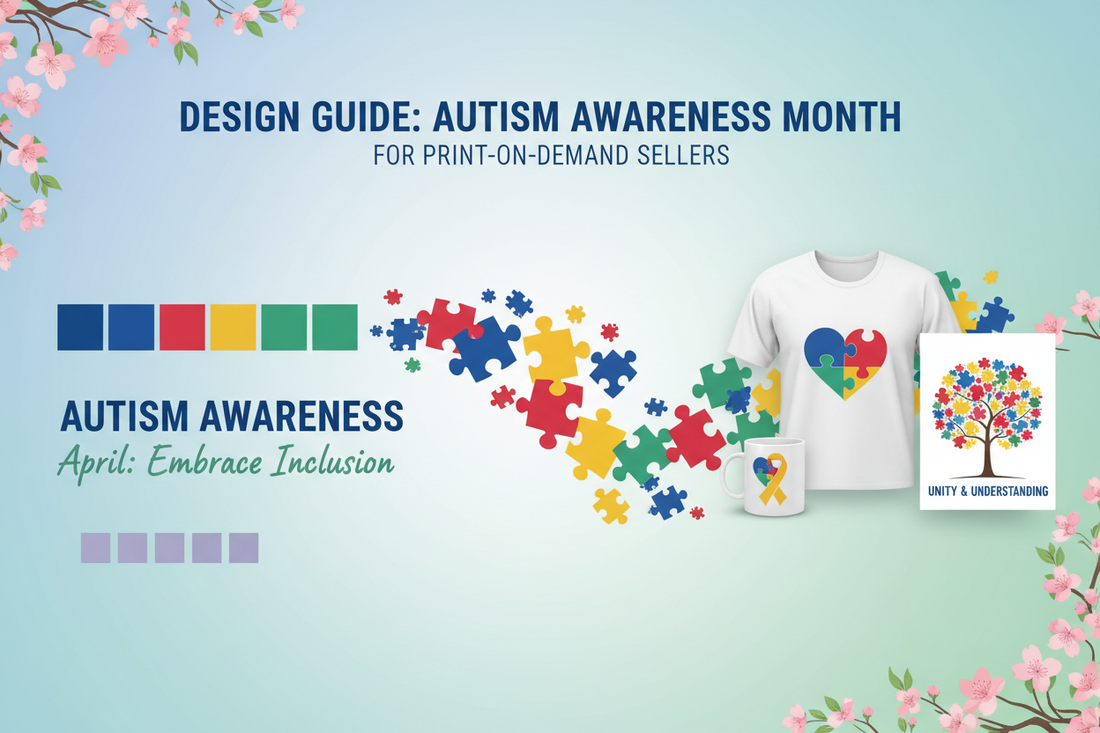 April is Coming: The "Autism Awareness" Design Guide for POD Sellers