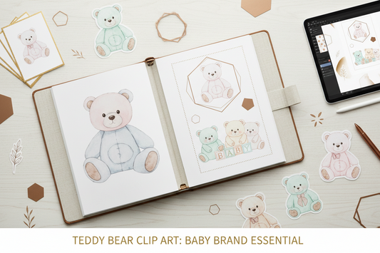 DIY Download Teddy Bear Clipart for Baby Brands