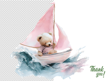 DIY Download Teddy Bear Clip Art Bundle