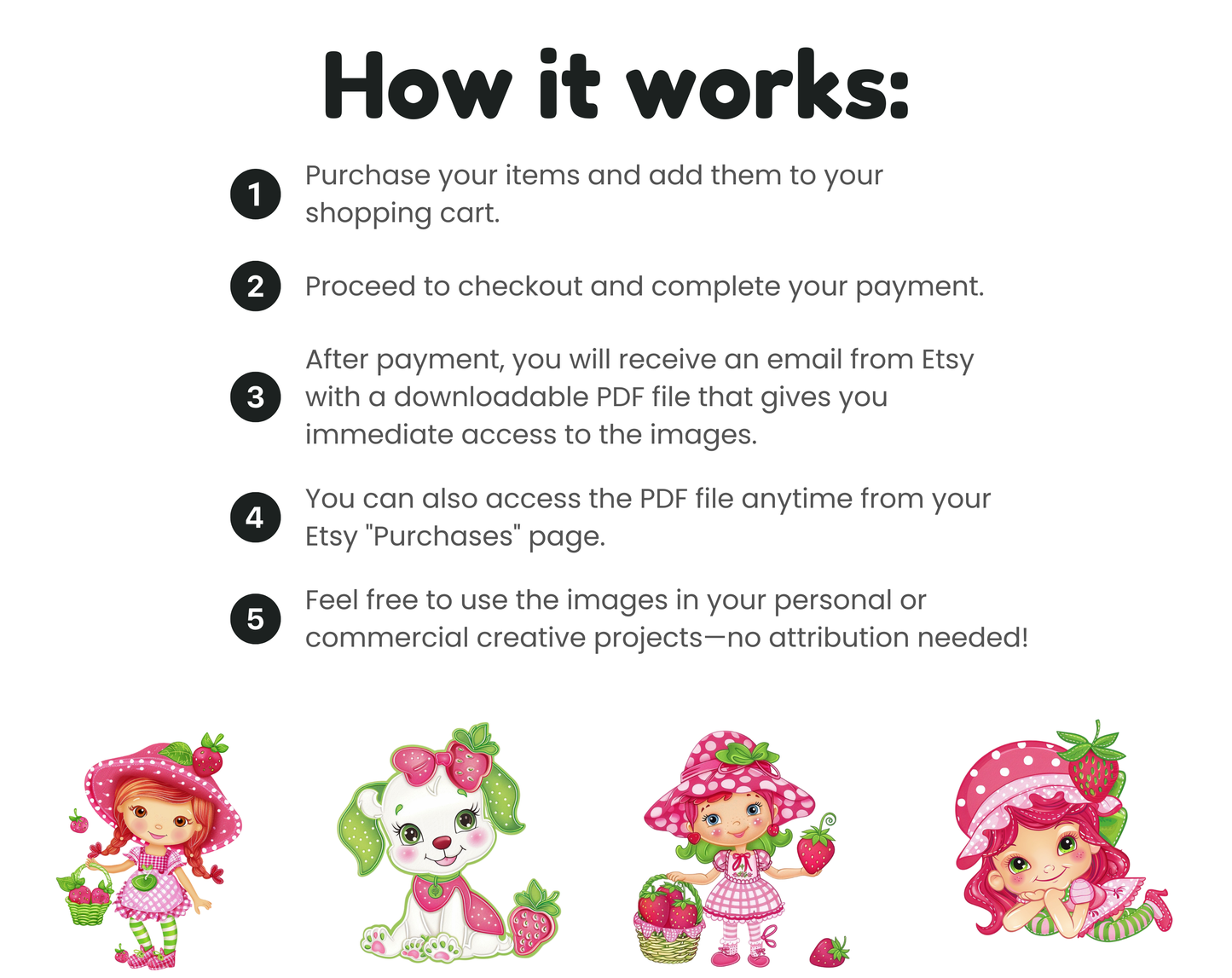 DIY Download Strawberry Clip art Bundle