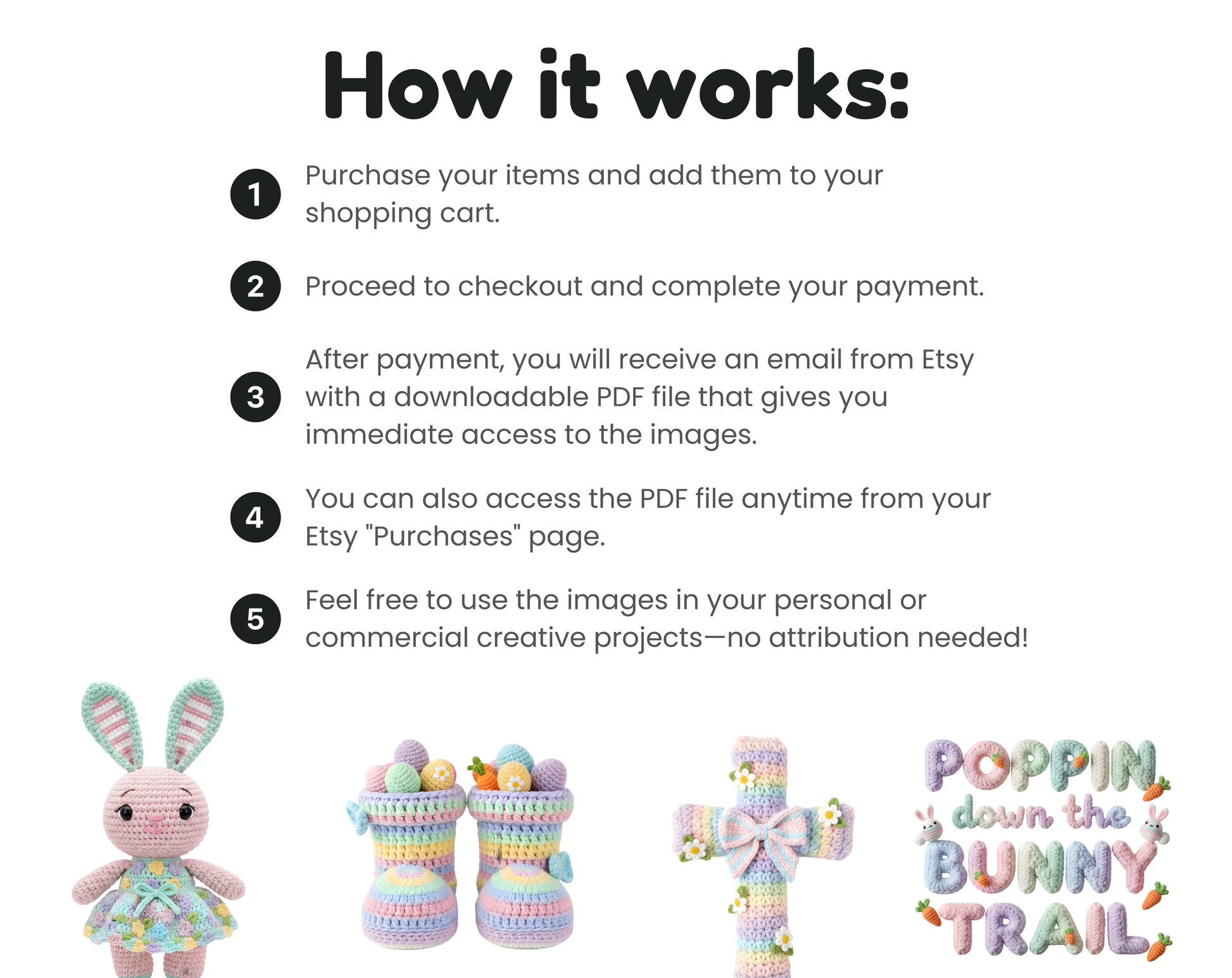 DIY Download 30 Easter bunny clipart PNG files