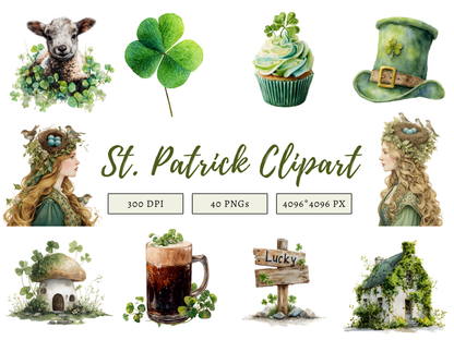 DIY Download St Patricks Day Clip Art Bundle