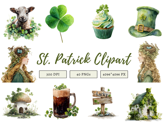 DIY Download St Patricks Day Clip Art Bundle