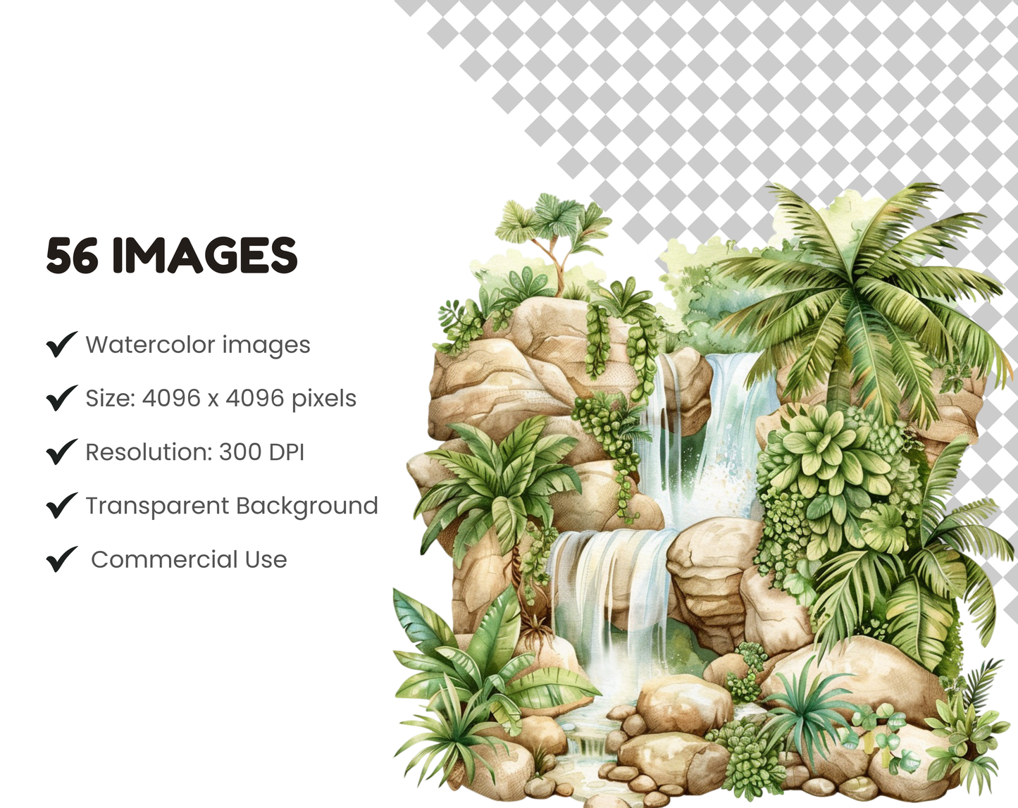 DIY Download Safari Animals Clipart PNG Bundle