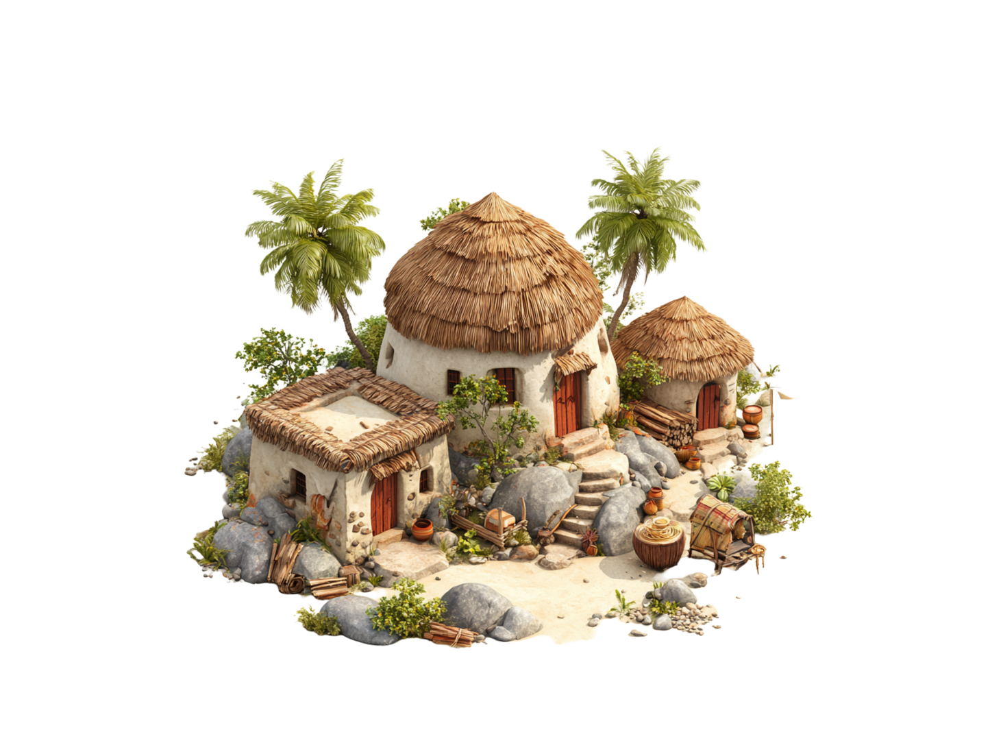 DIY Download Africa Character Clip Art Bundle