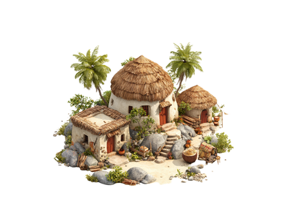 DIY Download Africa Character Clip Art Bundle