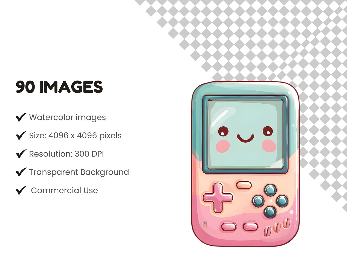 DIY Download Kawaii Clipart Bundle