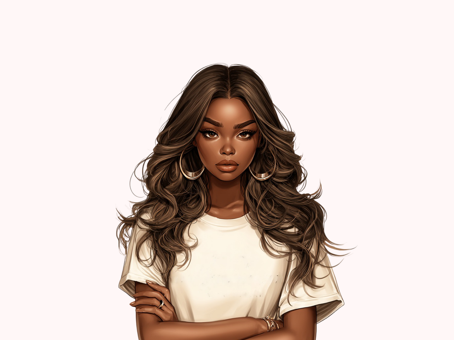 DIY Download Black Girl Clip Art PNG Bundle