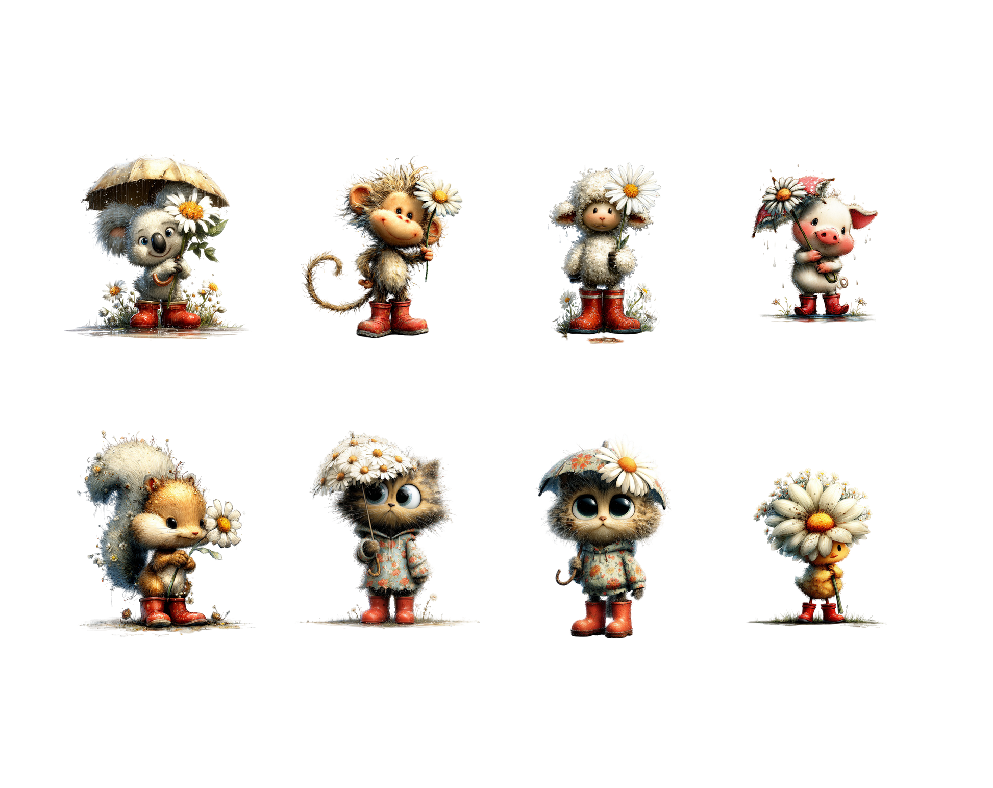 DIY Download Clip art and Animals Bundle