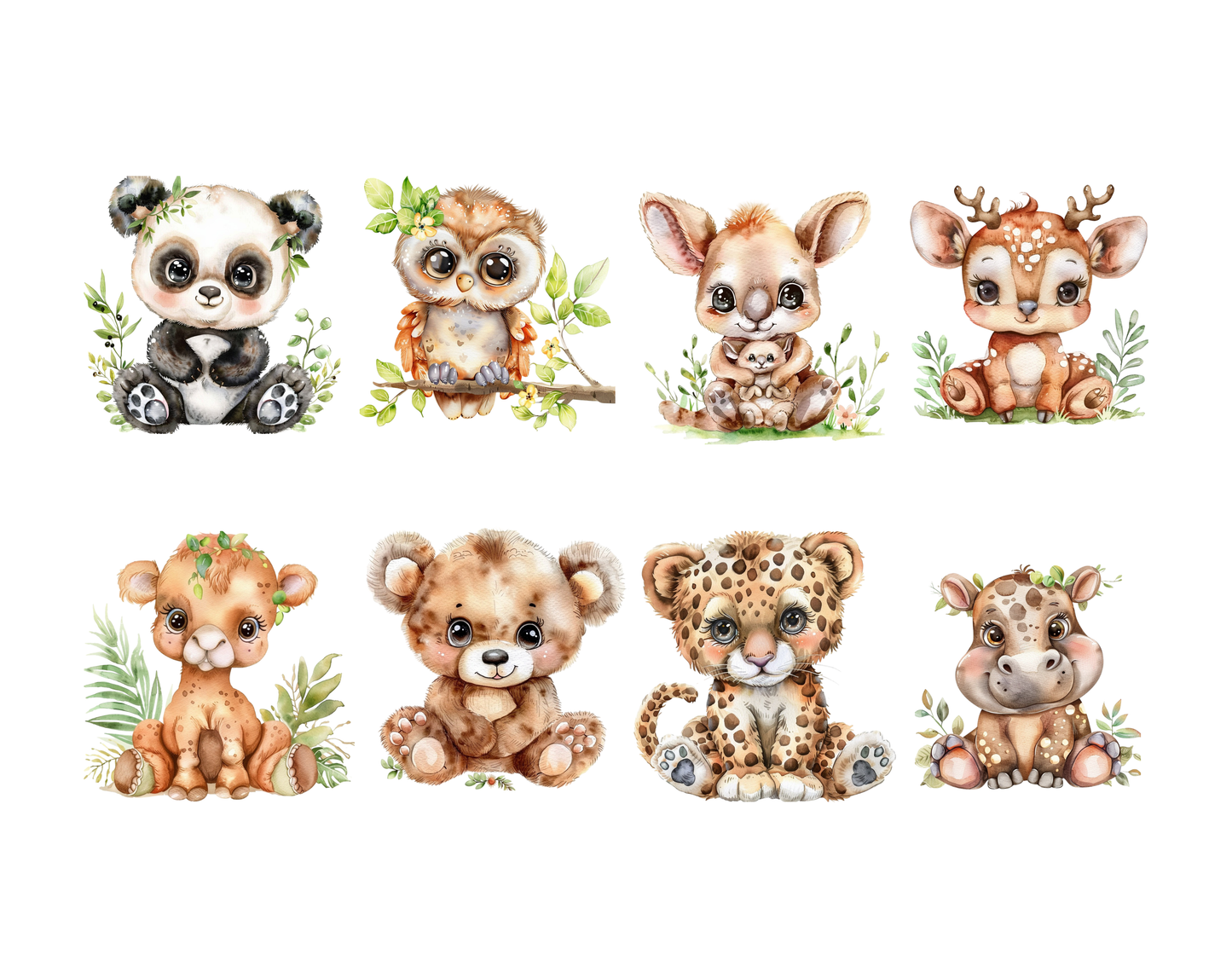 DIY Download Safari Animals Clipart PNG Bundle