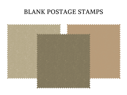 DIY Download Postage Stamp Clipart Bundle