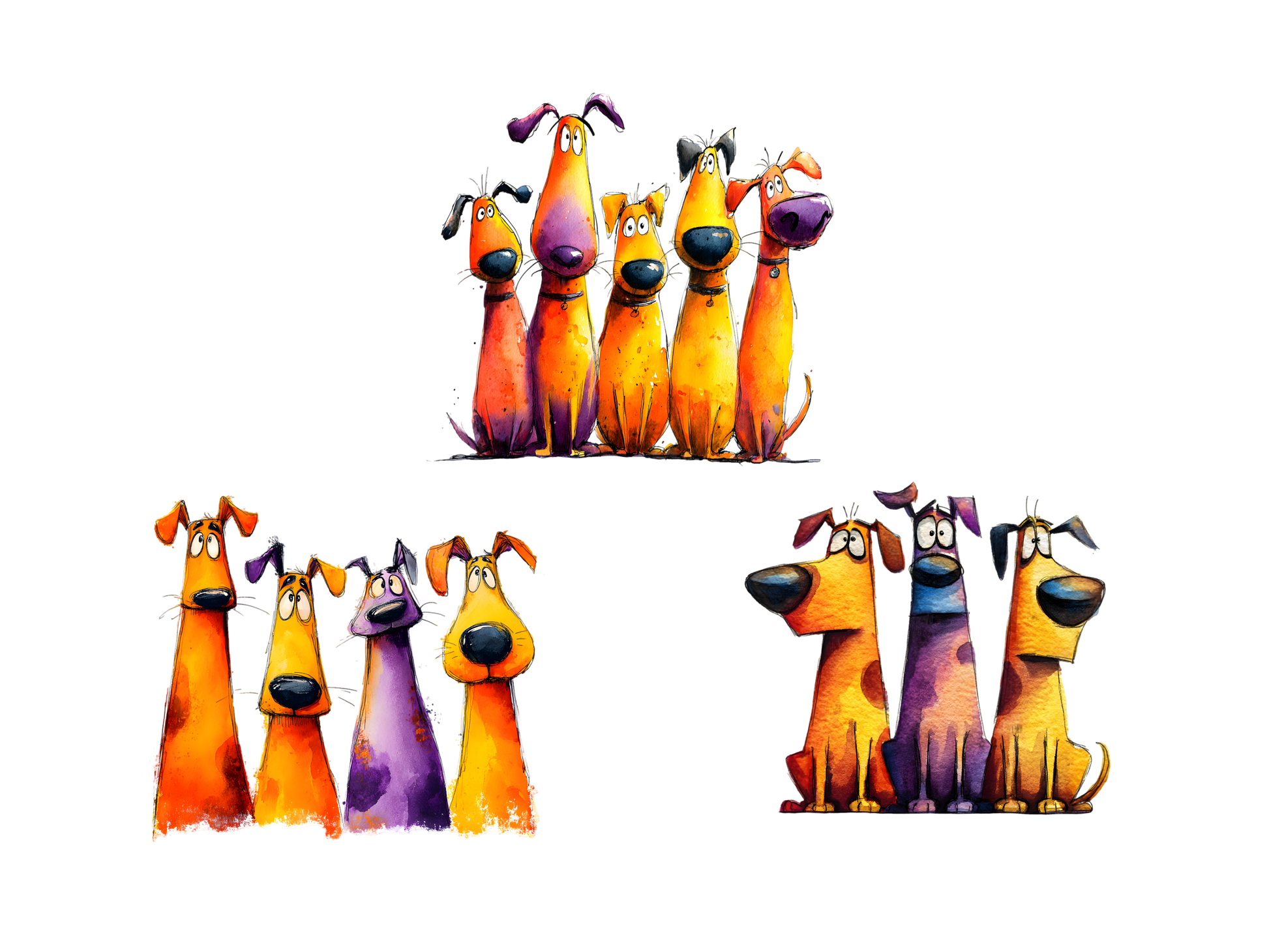 DIY Download Funny Dog Clipart Bundle