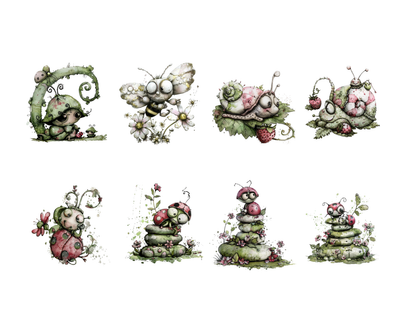 DIY Download Bug Clipart PNG Bundle
