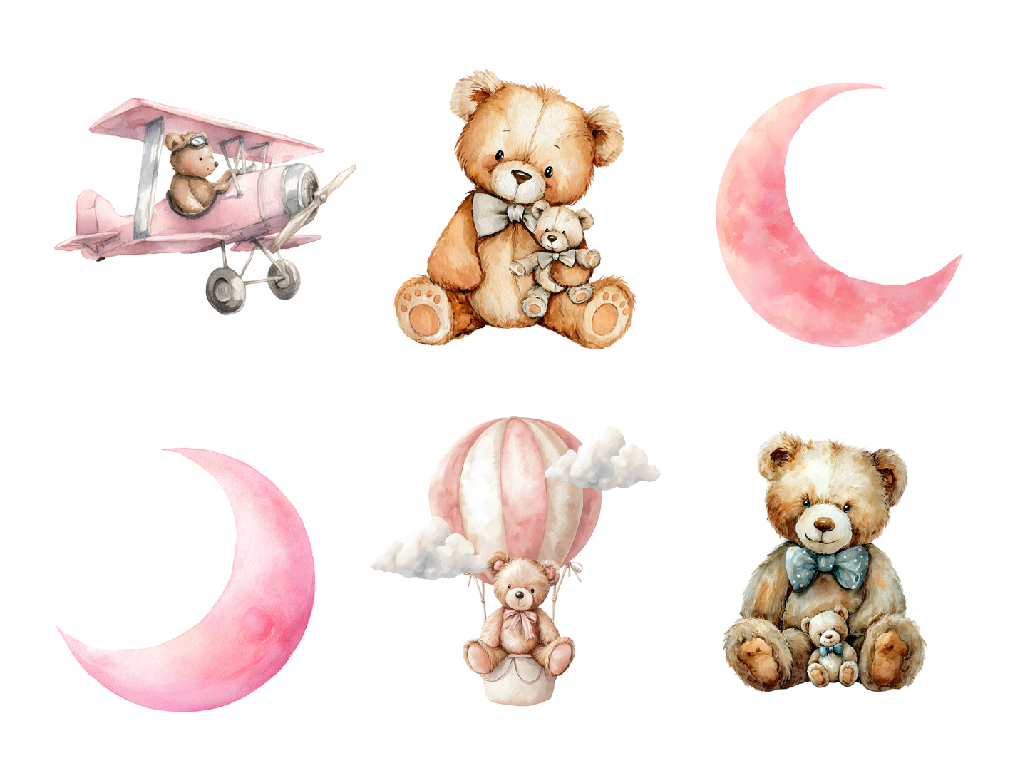DIY Download Teddy Bear Clip Art Bundle