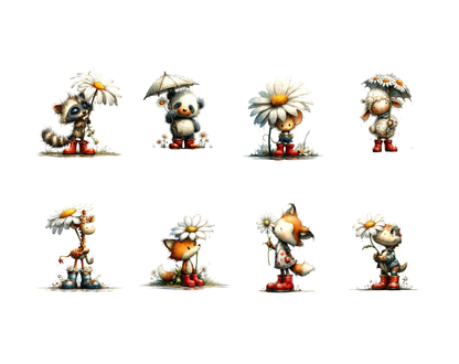 DIY Download Clip art and Animals Bundle