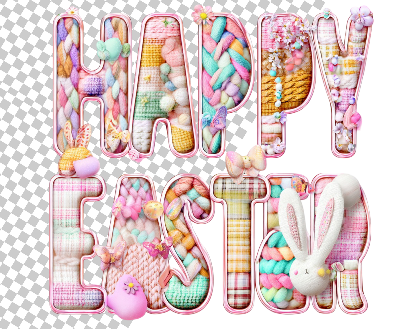 DIY Download Easter clipart bundle bunny png