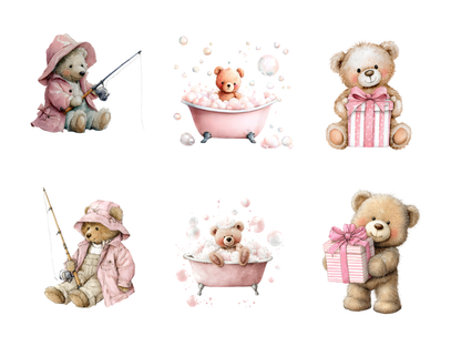 DIY Download Teddy Bear Clip Art Bundle