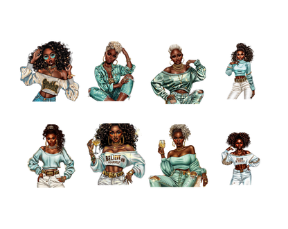 DIY Download american girl doll black and white clipart PNG Bundle