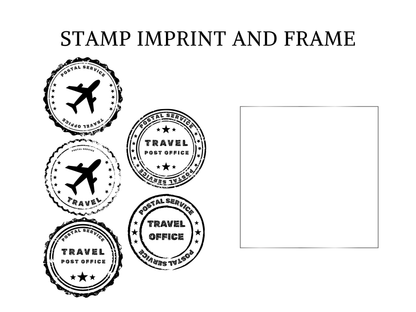 DIY Download Postage Stamp Clipart Bundle