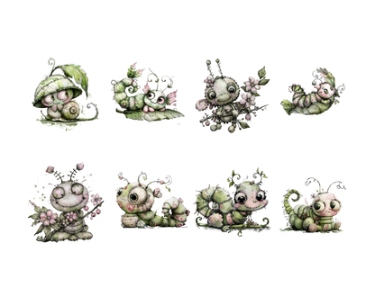 DIY Download Bug Clipart PNG Bundle