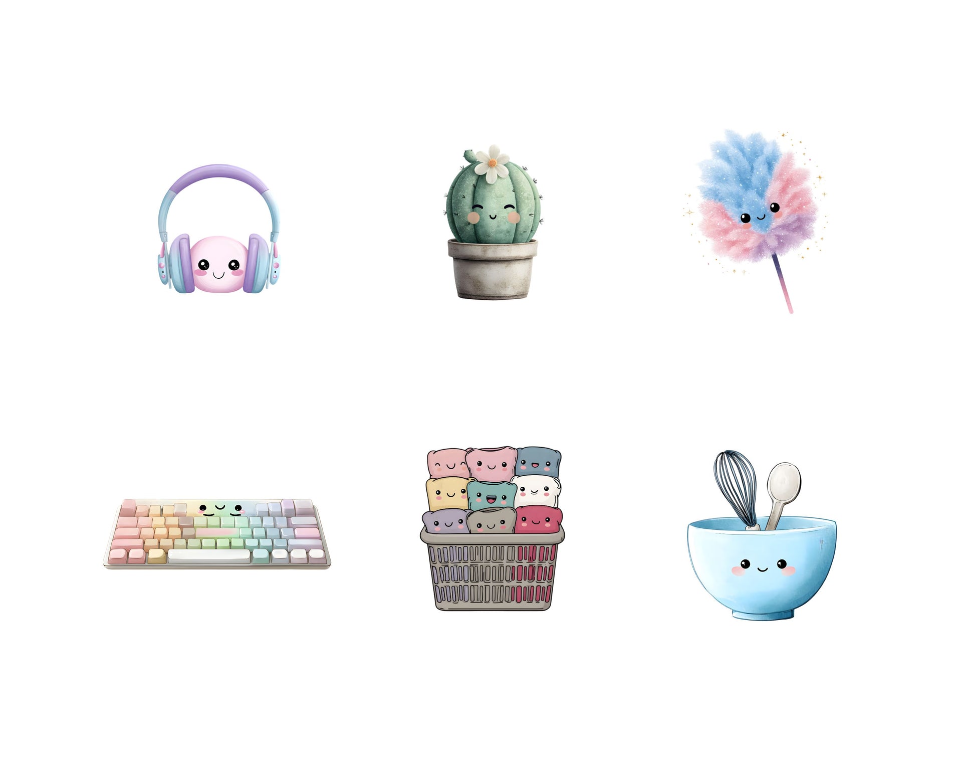 DIY Download Kawaii Clipart Bundle