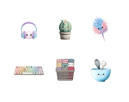 DIY Download Kawaii Clipart Bundle