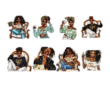 DIY Download american girl doll black and white clipart PNG Bundle