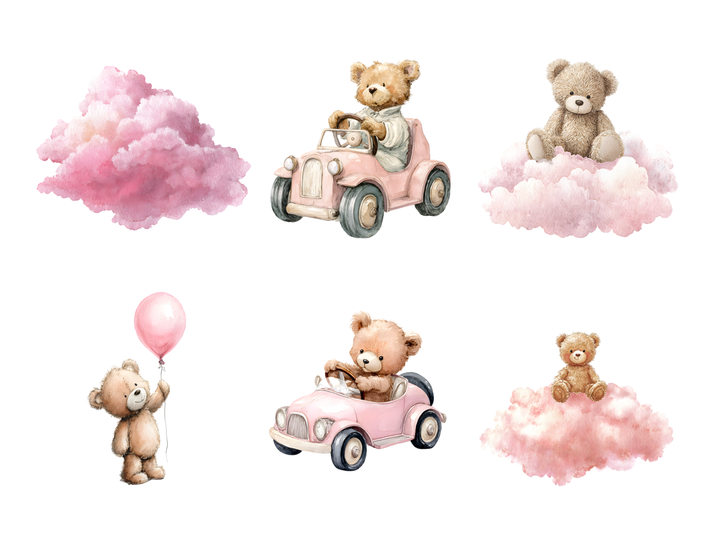 DIY Download Teddy Bear Clip Art Bundle