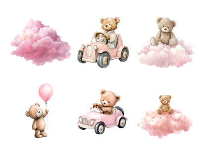 DIY Download Teddy Bear Clip Art Bundle