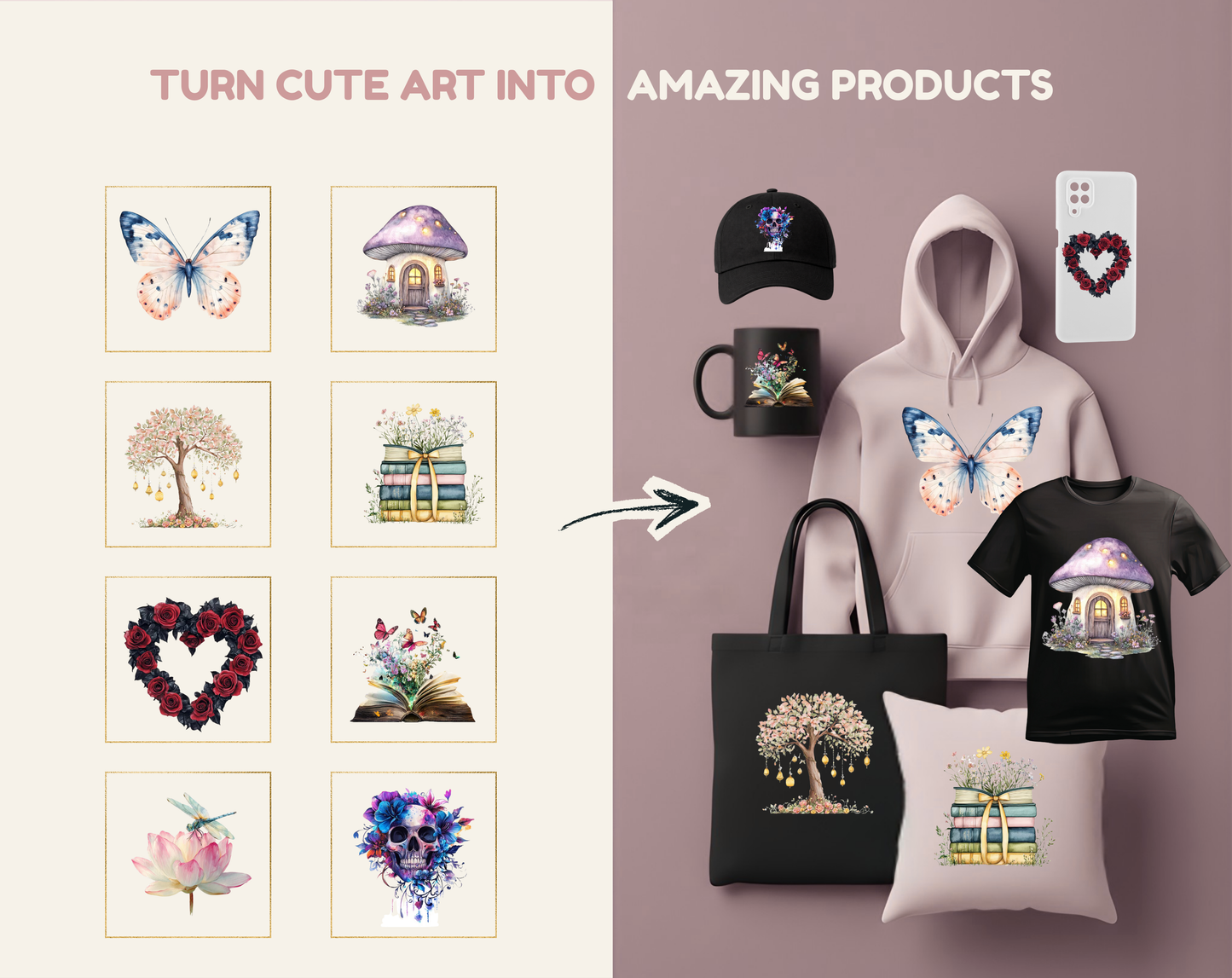 Butterfly & Floral Mega Clipart Bundle