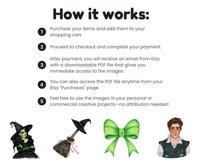 DIY Download Wicked Clip art Bundle