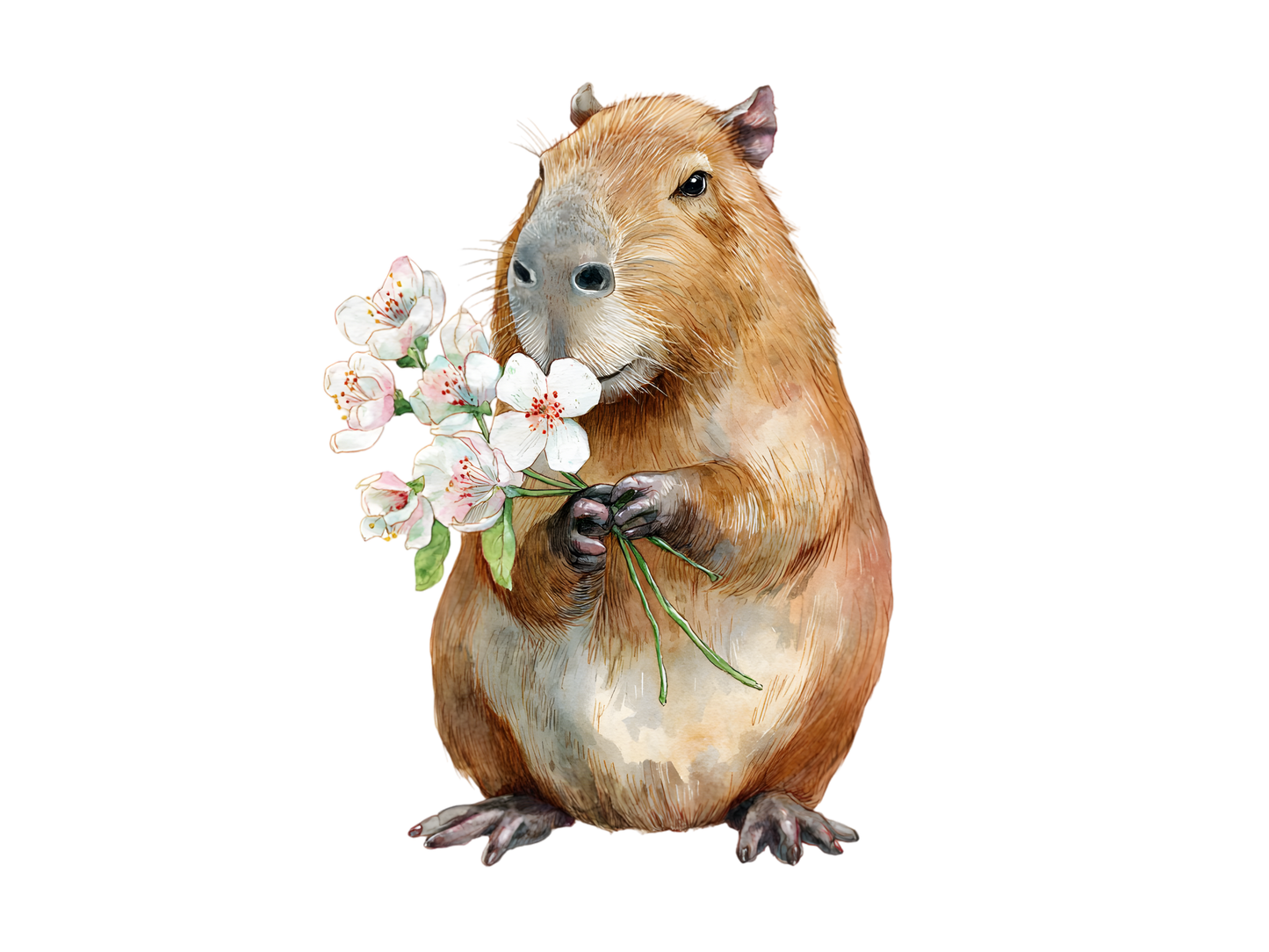 DIY Download Capybara Clipart PNG Bundle