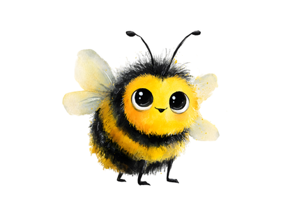 DIY Download Cute Bees Clipart PNG Bundle