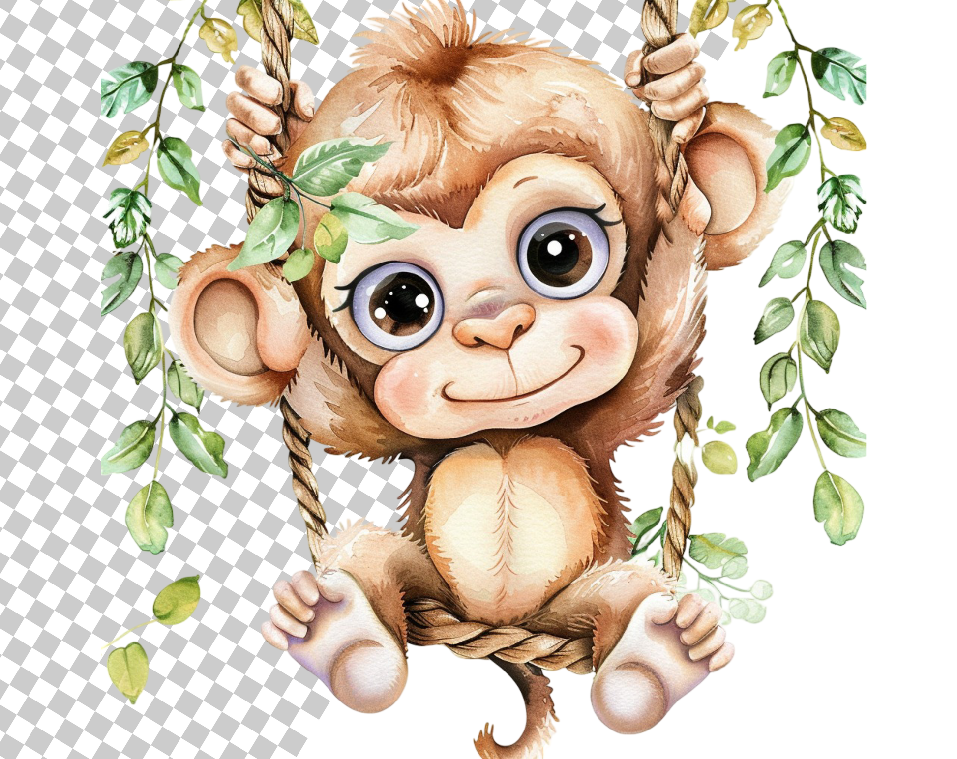 DIY Download Safari Animals Clipart PNG Bundle