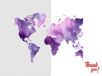 DIY Download World Map Clipart Bundle