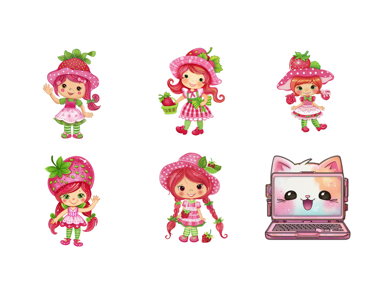 DIY Download Strawberry Clip art Bundle