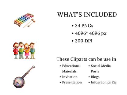 DIY Download School Musical Clip Art Bundle