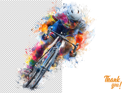 DIY Download Cycling Clipart PNG Bundle