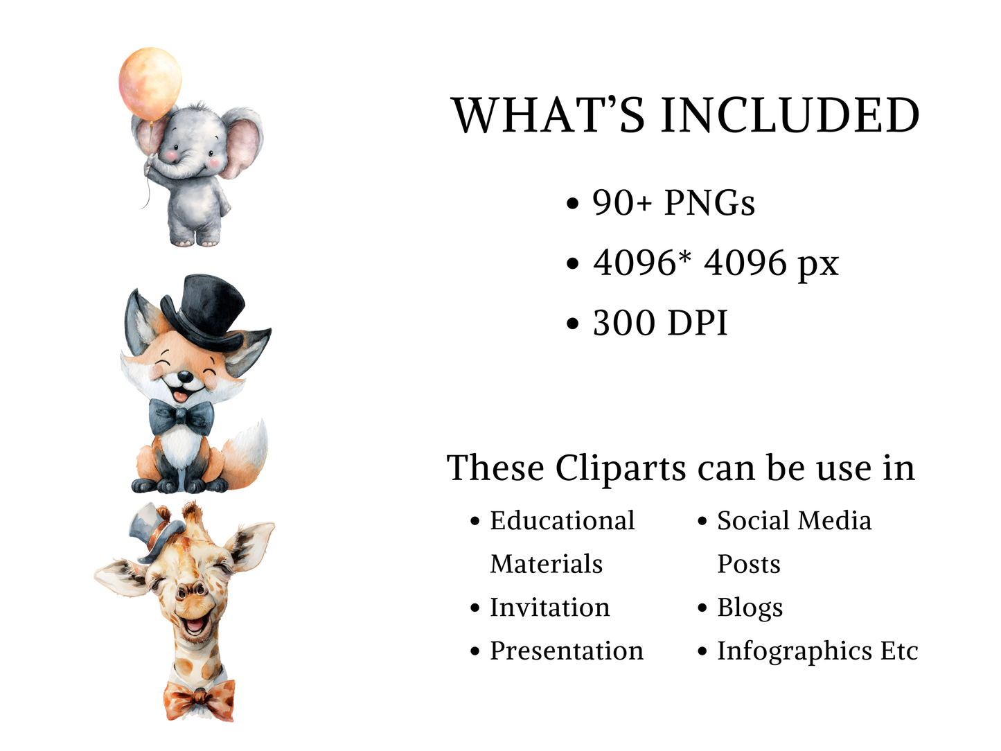 DIY Download Circus Show Clipart PNG Bundle