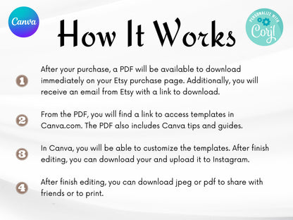 Photo 40th Birthday Invitation Template, Simple Black and White (Digital Download)