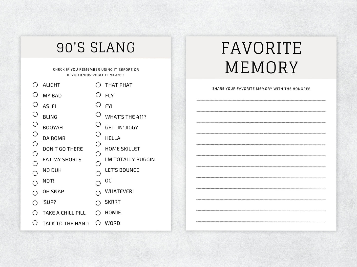 Spielepaket zum 60. Geburtstag, Quiz aus dem Jahr 1963, bearbeitbare Partyaktivitäten (Canva-Vorlage)